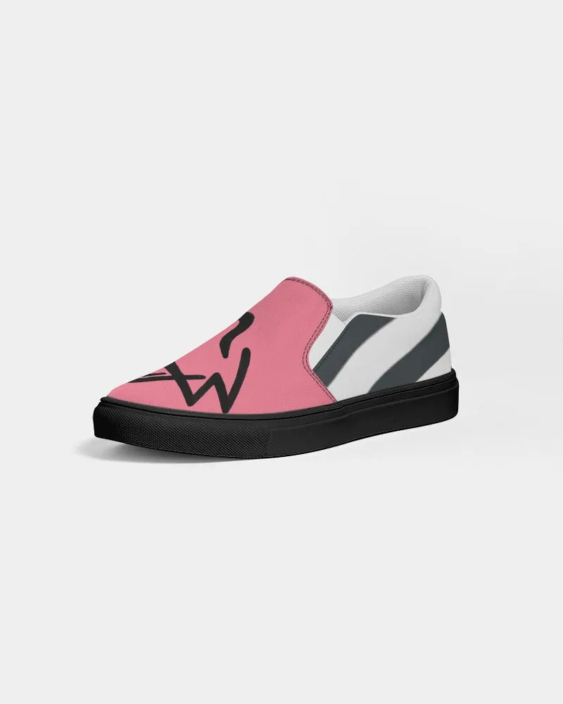 Zebra Men's Slip-On Canvas Shoe - Black