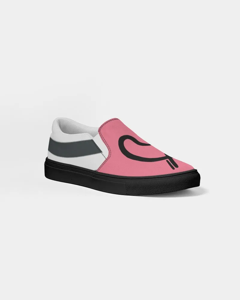 Zebra Men's Slip-On Canvas Shoe - Black