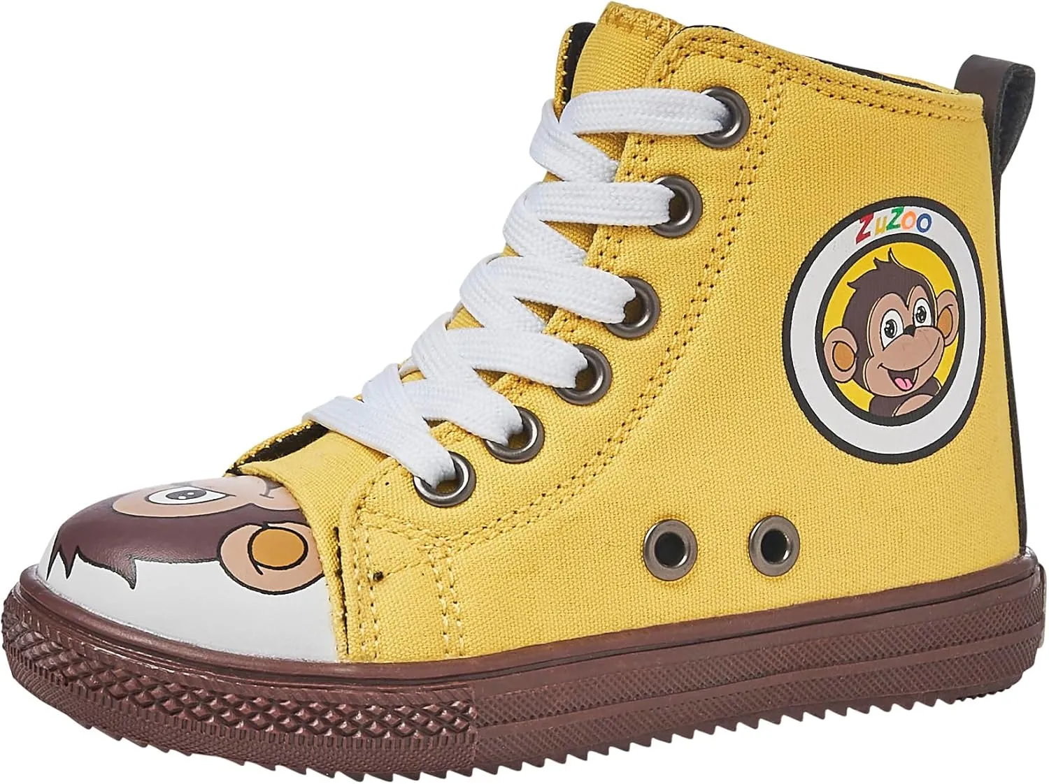 ZuZoo Kids Shoes Animal-Themed, High-Top Canvas Shoe