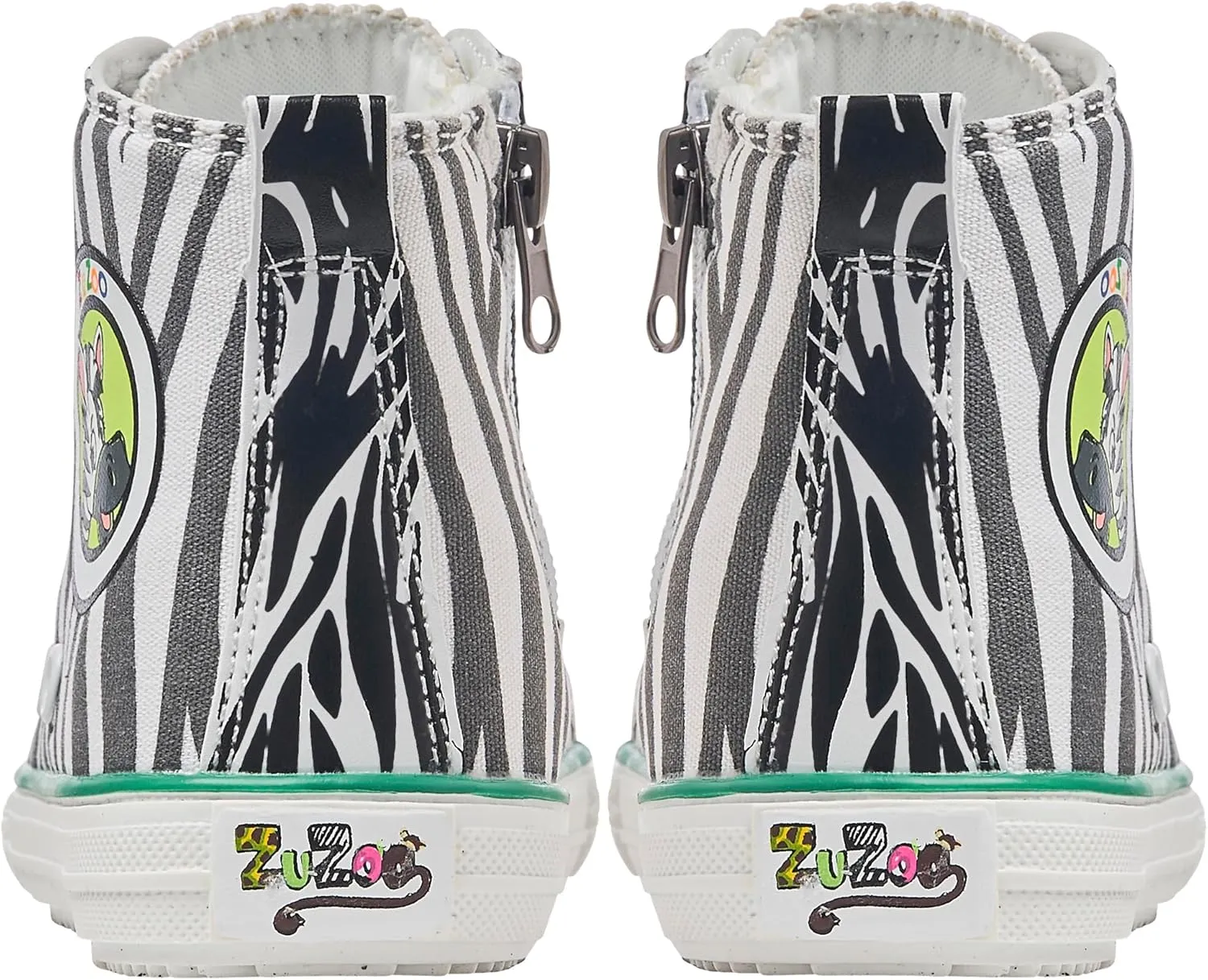 ZuZoo Kids Shoes Animal-Themed, High-Top Canvas Shoe