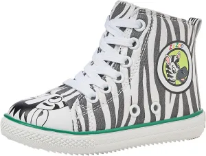 ZuZoo Kids Shoes Animal-Themed, High-Top Canvas Shoe